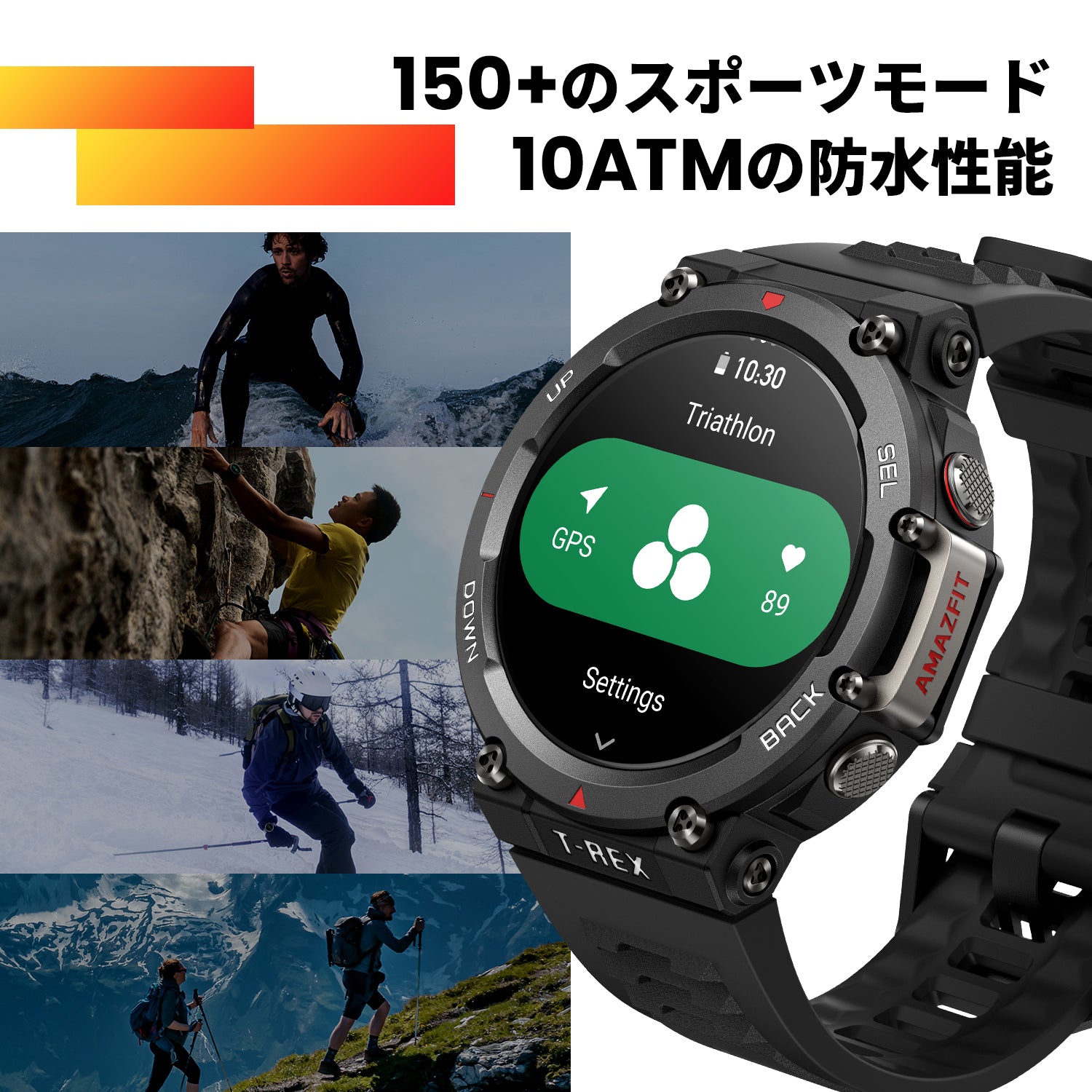 スマートウォッチ 腕時計 スマホウォッチ メンズ アウトドア 血中酸素 心拍数 IP67 Bluetooth 5.3 通話機能 健康管理 1.46インチ スマートブレスレット